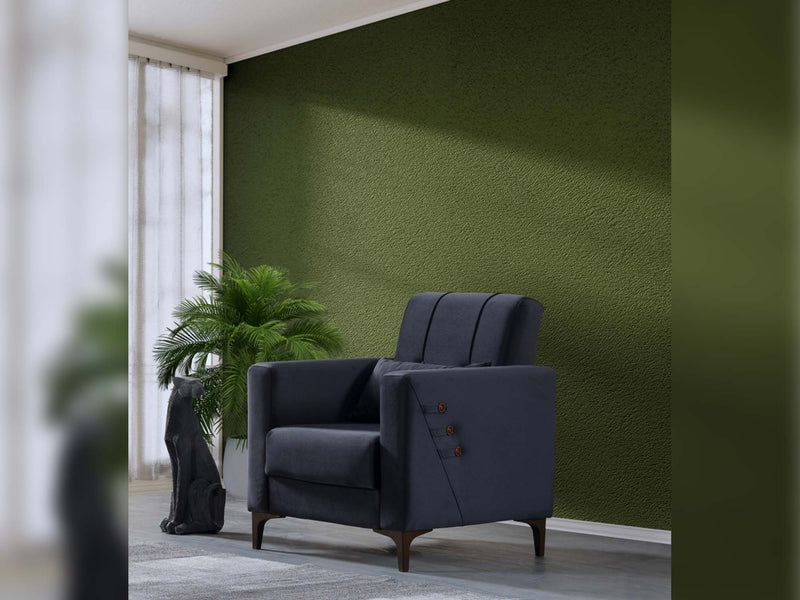 Step Convertible Chair Grey in Grey - 101-STE-DZ163-B