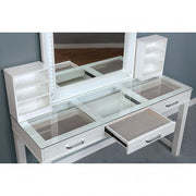 Stephanie Luminous White Vanity Set - FOA-DK5685WH-PK