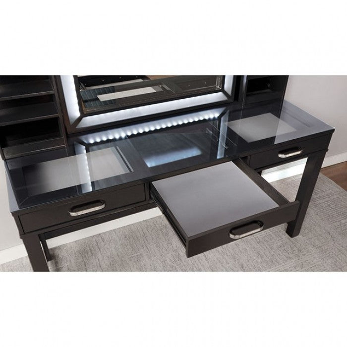 Stephanie Obsidian Gray Vanity Set - FOA-DK5685DG-PK