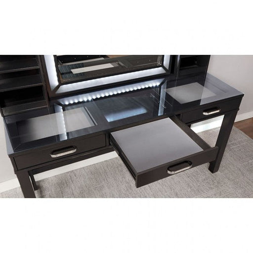 Stephanie Obsidian Gray Vanity Set - FOA-DK5685DG-PK