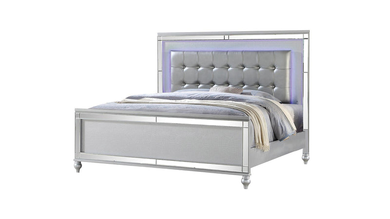 Sterling Queen Bed Silver - Sterling Queen Bed Silver