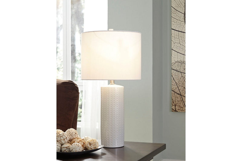 Steuben White Table Lamp (Set of 2) - Gate FurnitureTable Lamp Pair