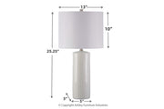 Steuben White Table Lamp (Set of 2) - Gate FurnitureTable Lamp Pair