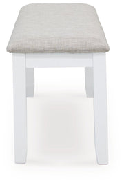Stonehollow Dining Table and Chairs with Bench (Set of 6) - Gate FurnitureDining Table