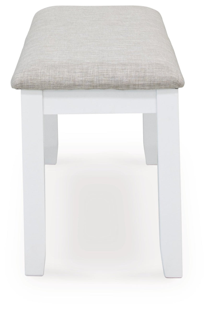 Stonehollow Dining Table and Chairs with Bench (Set of 6) - Gate FurnitureDining Table