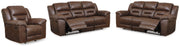 Stoneland Chocolate 2 Reclining Sofas and Recliner - 39904U8