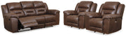 Stoneland Chocolate Reclining Sofa and 2 Power Recliners - 39904U6