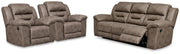 Stoneland Fossil Reclining Sofa and 2 Recliners - 39905U8