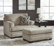 Stonemeade Chair and Ottoman in Taupe from Ashley - Luna Furniture