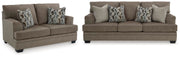 Stonemeade Nutmeg Queen Sofa Sleeper and Loveseat - 59505U11