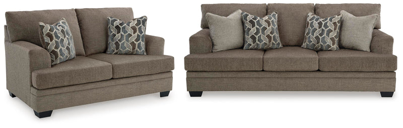 Stonemeade Nutmeg Queen Sofa Sleeper and Loveseat - 59505U11
