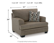 Stonemeade Nutmeg Sofa Chaise and Oversized Chair - 59505U6