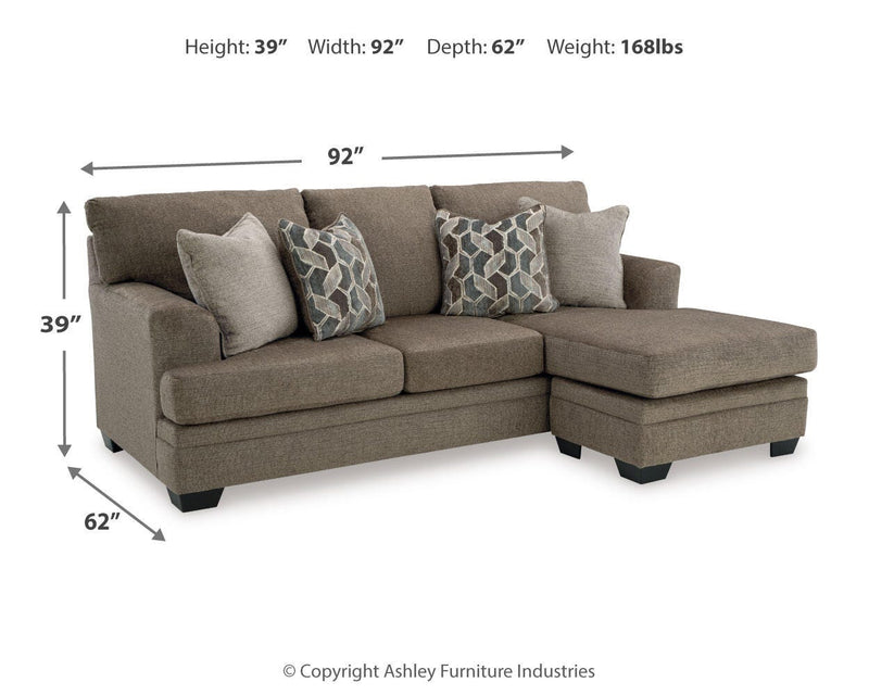 Stonemeade Nutmeg Sofa Chaise and Oversized Chair - 59505U6