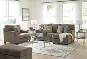 Stonemeade Nutmeg Sofa Chaise and Oversized Chair - 59505U6