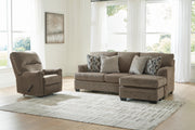 Stonemeade Nutmeg Sofa Chaise and Recliner - 59505U5