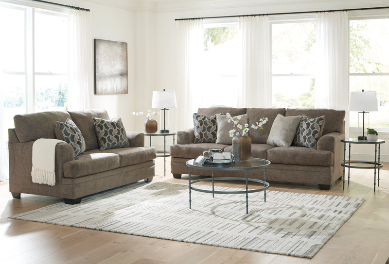 Stonemeade Sofa and Loveseat in Nutmeg - PKG018539