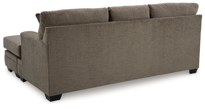 Stonemeade Sofa Chaise, Chair, and Ottoman in Nutmeg - PKG018541