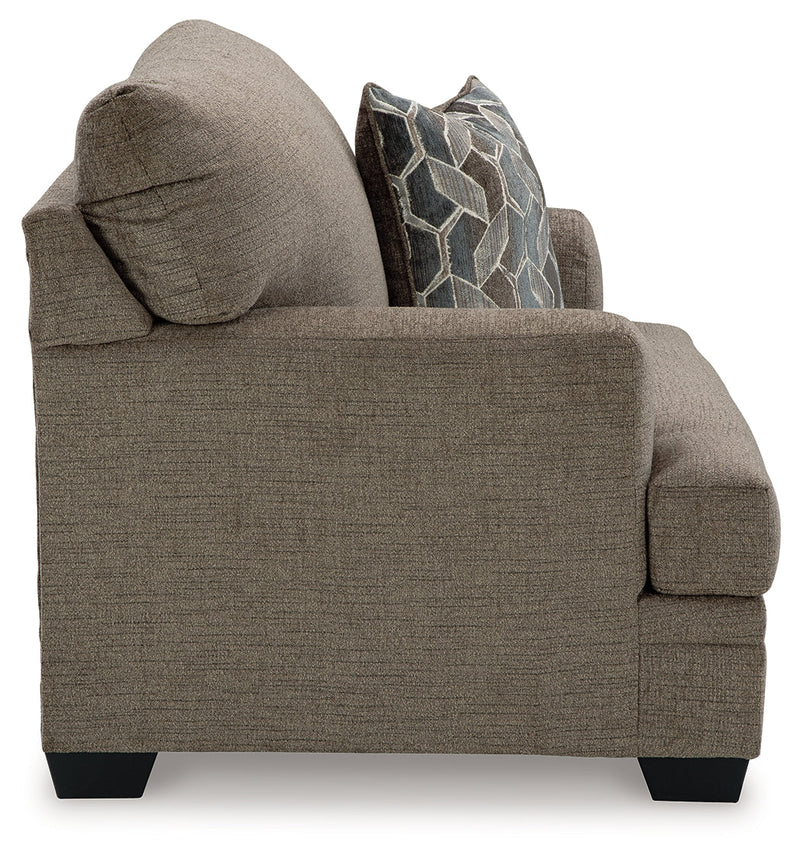 Stonemeade Sofa Chaise, Chair, and Ottoman in Nutmeg - PKG018541