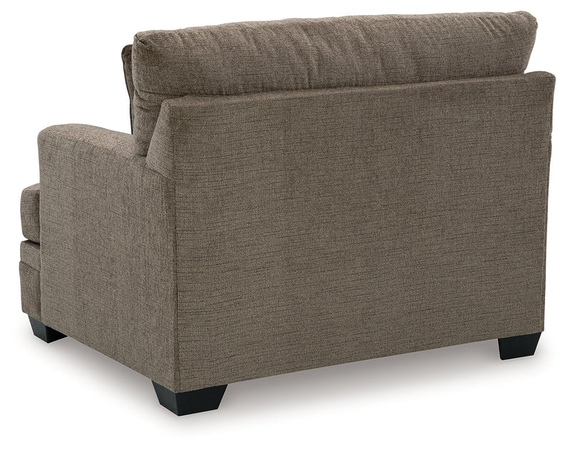 Stonemeade Sofa Chaise, Chair, and Ottoman in Nutmeg - PKG018541