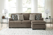 Stonemeade Sofa Chaise, Chair, and Ottoman in Nutmeg - PKG018541