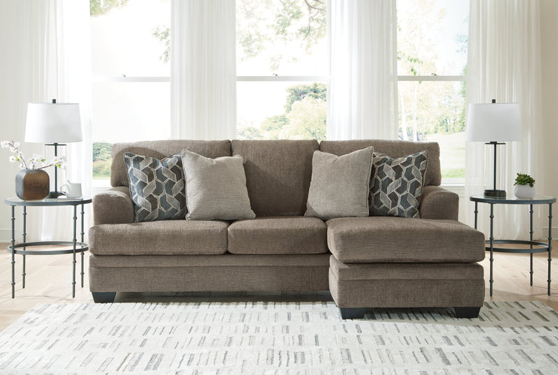 Stonemeade Sofa Chaise, Chair, and Ottoman in Nutmeg - PKG018541
