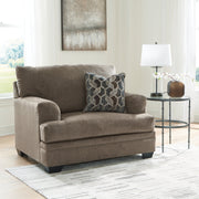Stonemeade Sofa Chaise, Chair, and Ottoman in Nutmeg - PKG018541