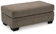 Stonemeade Sofa Chaise, Chair, and Ottoman in Nutmeg - PKG018541