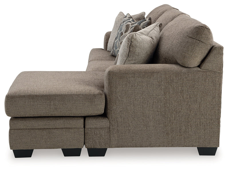 Stonemeade Sofa Chaise, Chair, and Ottoman in Nutmeg - PKG018541