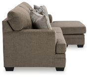 Stonemeade Sofa Chaise, Chair, and Ottoman in Nutmeg - PKG018541