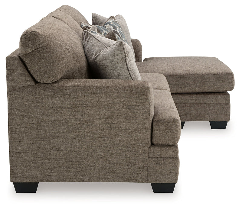 Stonemeade Sofa Chaise, Chair, and Ottoman in Nutmeg - PKG018541
