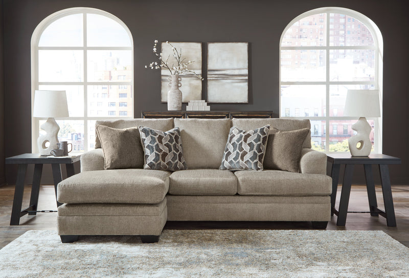 Stonemeade Sofa Chaise, Chair, and Ottoman in Taupe - PKG018537