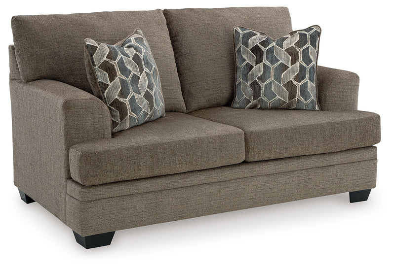 Stonemeade Sofa, Loveseat, Chair and Ottoman in Nutmeg - PKG018540