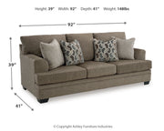 Stonemeade Sofa, Loveseat, Chair and Ottoman in Nutmeg - PKG018540