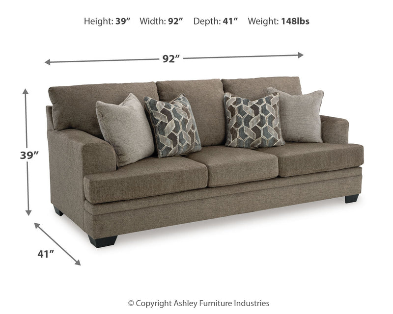 Stonemeade Sofa, Loveseat, Chair and Ottoman in Nutmeg - PKG018540