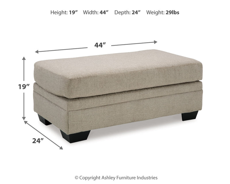 Stonemeade Sofa, Loveseat, Chair and Ottoman in Taupe - PKG018536