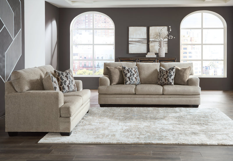 Stonemeade Sofa, Loveseat, Chair and Ottoman in Taupe - PKG018536