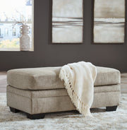 Stonemeade Taupe Ottoman - 5950414