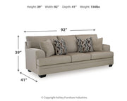 Stonemeade Taupe Sofa and Recliner - 59504U7