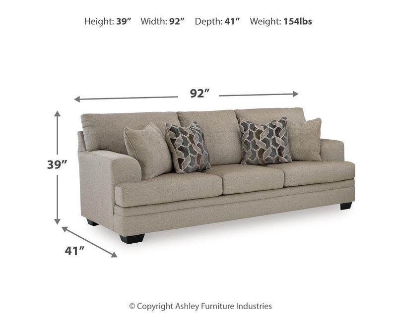 Stonemeade Taupe Sofa and Recliner - 59504U7
