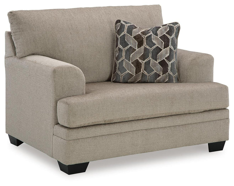Stonemeade Taupe Sofa Chaise and Oversized Chair - 59504U6