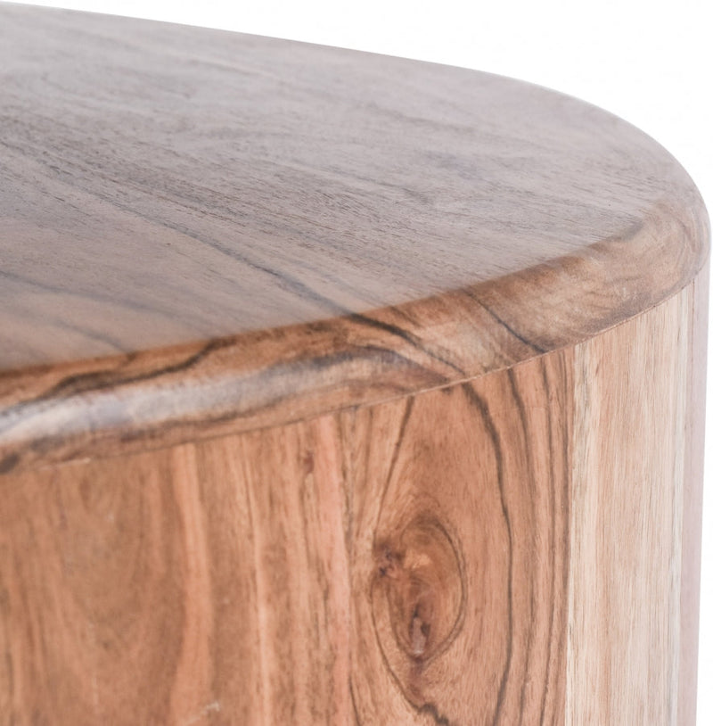 Stonewood Marble Top And Acacia Wood Base Coffee Table in Natural - 221-CT