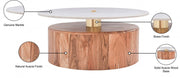 Stonewood Marble Top And Acacia Wood Base Coffee Table in Natural - 221-CT