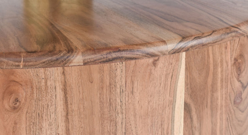 Stonewood Marble Top And Acacia Wood Base Coffee Table in Natural - 221-CT