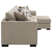 Storey Upholstered Sleeper Sectional Chaise Sofa Camel - 504778