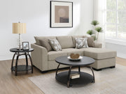 Storey Upholstered Sleeper Sectional Chaise Sofa Camel - 504778
