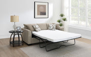 Storey Upholstered Sleeper Sectional Chaise Sofa Camel - 504778