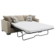Storey Upholstered Sleeper Sectional Chaise Sofa Camel - 504778