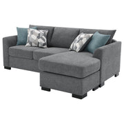 Storey Upholstered Sleeper Sectional Chaise Sofa Grey - 504779