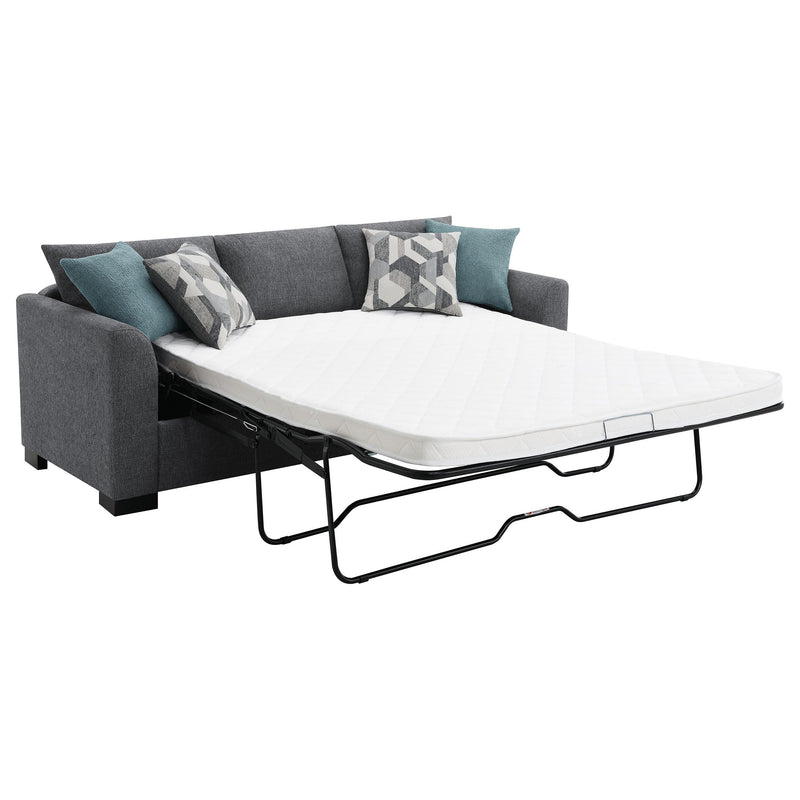 Storey Upholstered Sleeper Sectional Chaise Sofa Grey - 504779