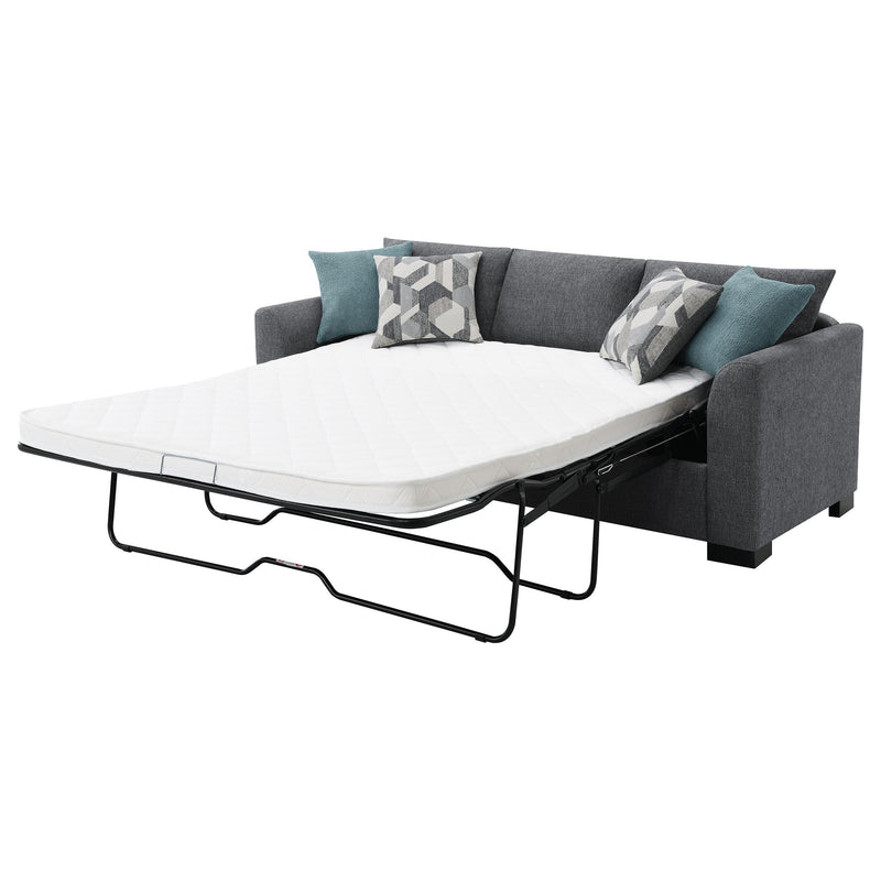Storey Upholstered Sleeper Sectional Chaise Sofa Grey - 504779
